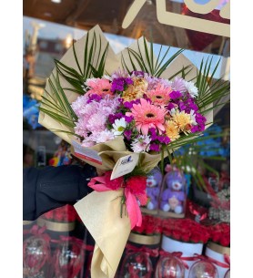 Kasımpatı Gerbera Buket